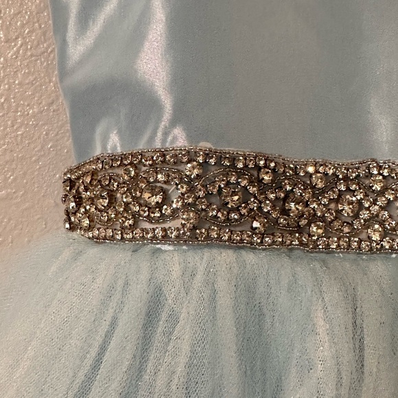 Petite Monet Dress light blue Size 10 - Picture 6 of 8